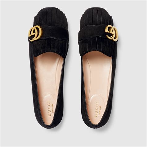 gucci flats black|gucci ballet flats sale.